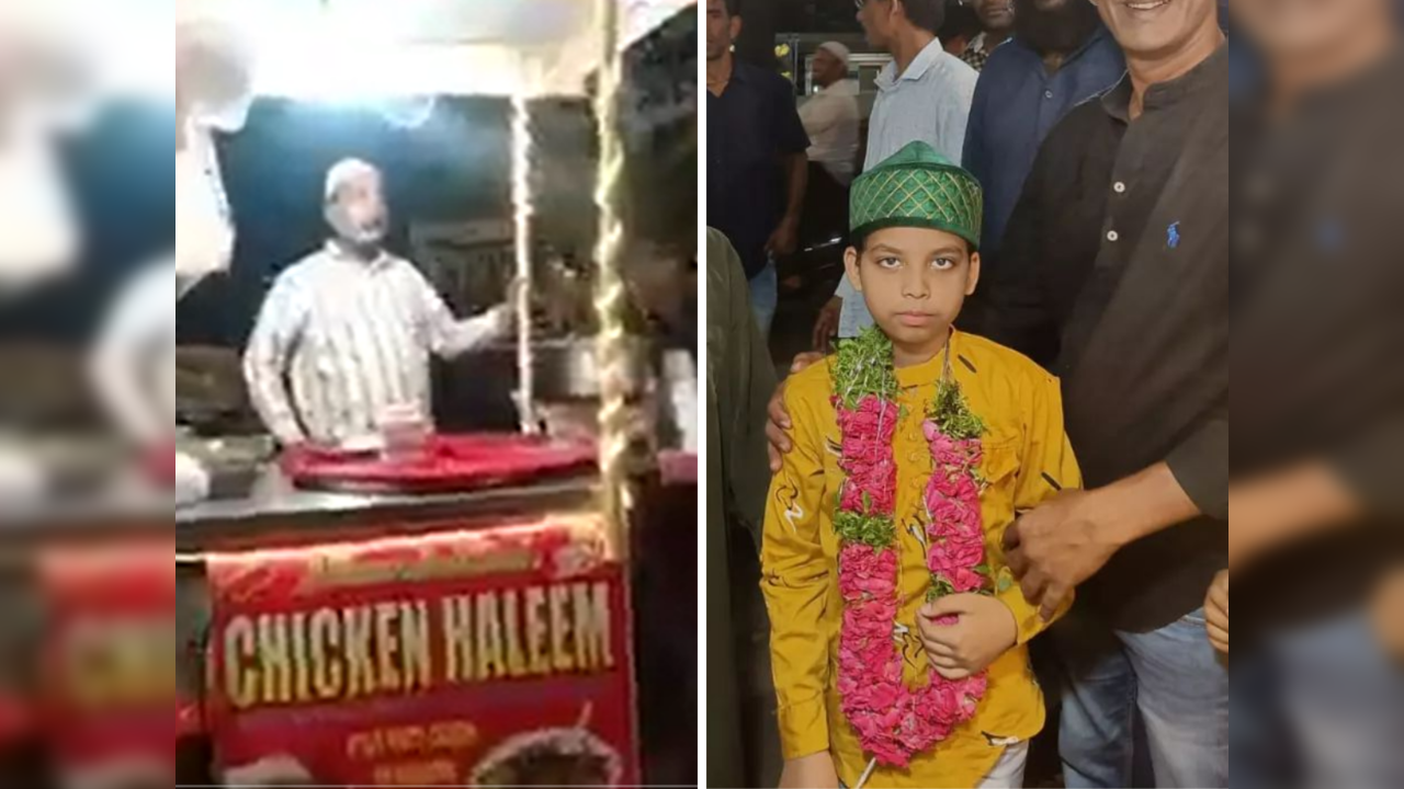 Boy promotes father's haleem store