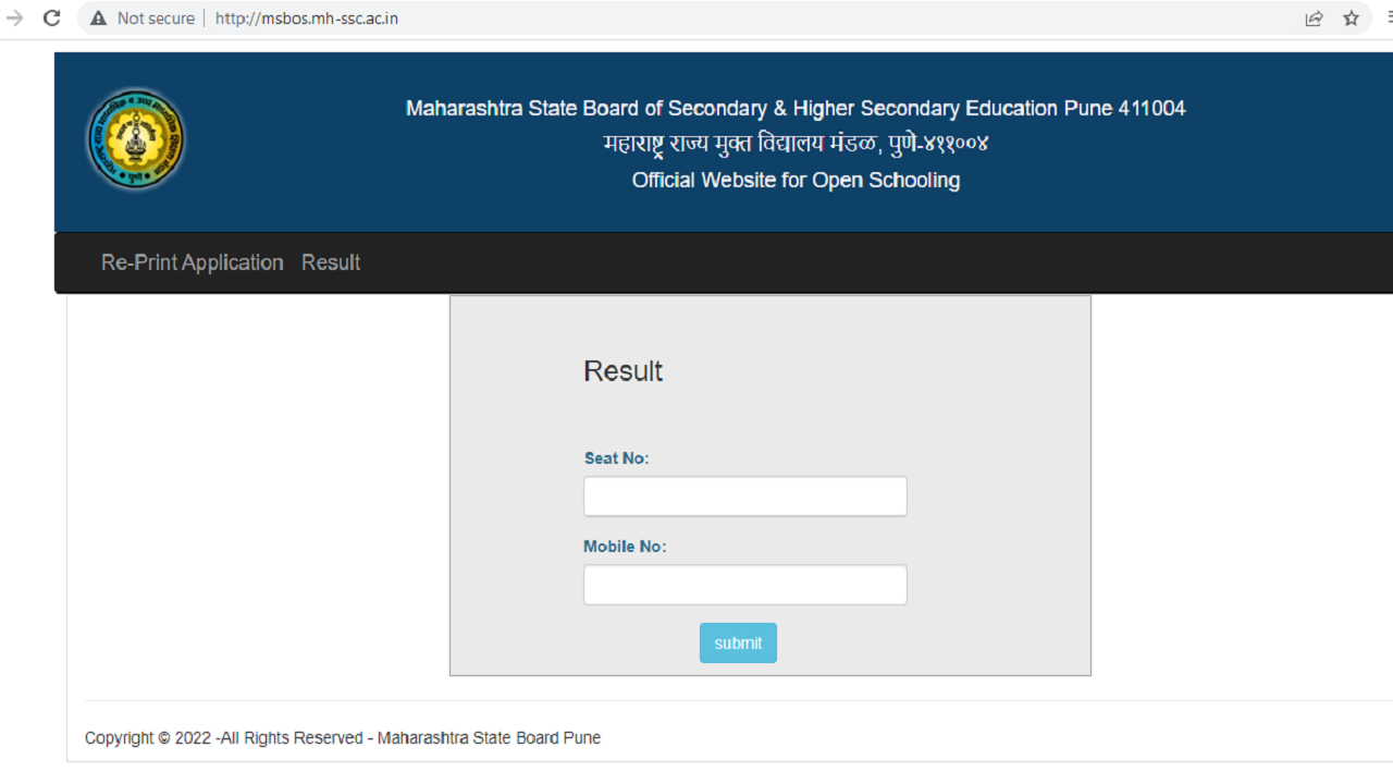 MSBOS, Maharashtra State Open Board Result 2022 declared on msbos.mh ...