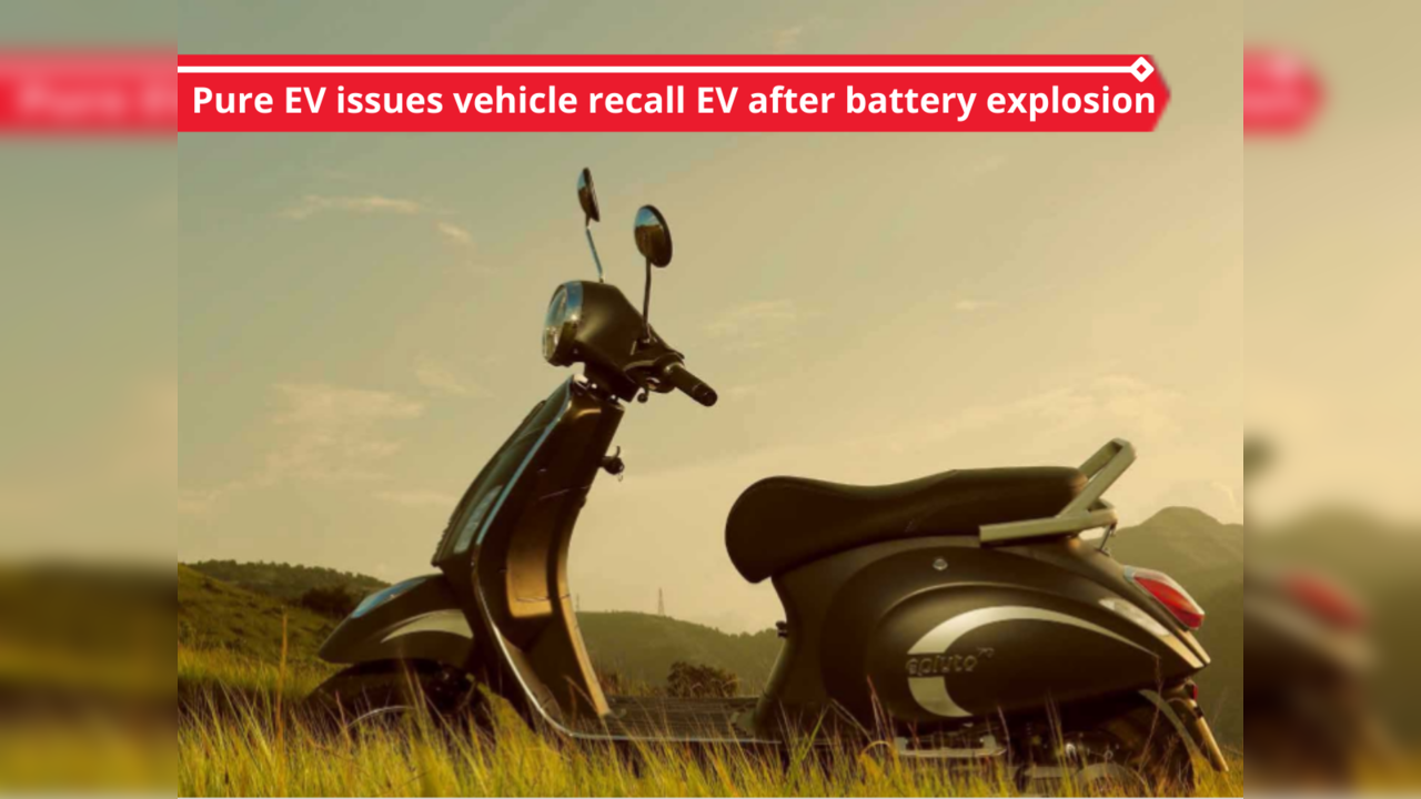 Pure EV issues vehicle recall