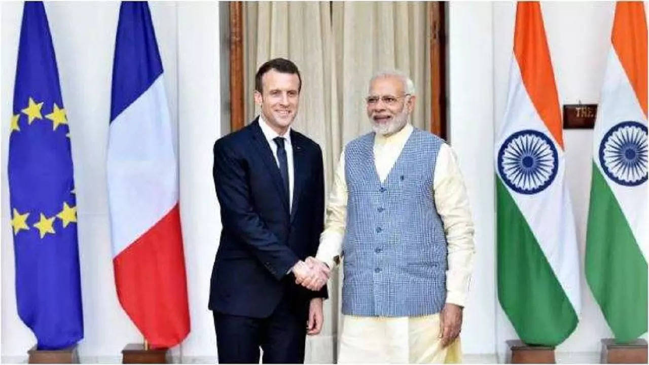 emmanuel macron pm modi