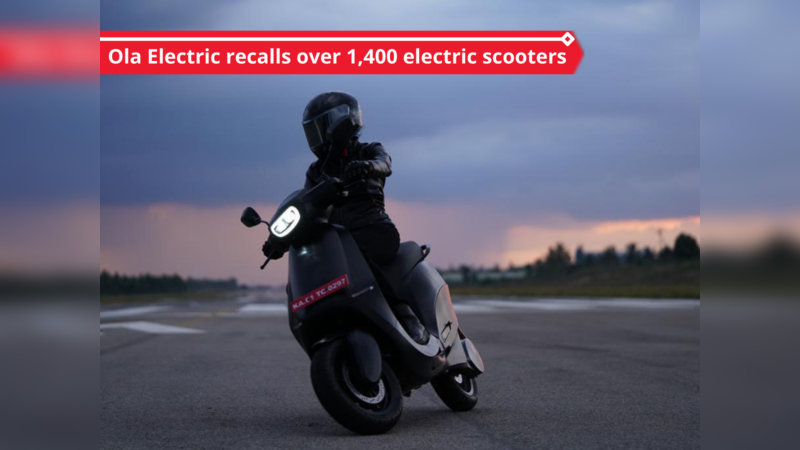 Ola recalls over 1,400 e-scooters