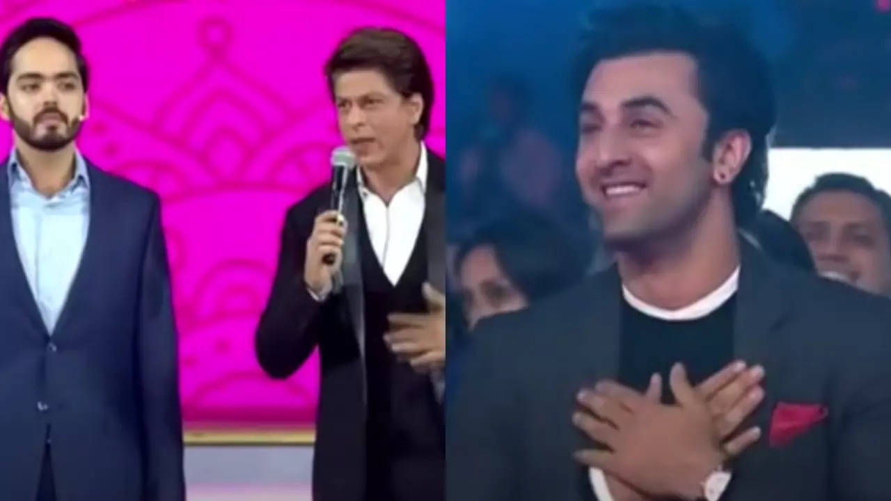 Shah Rukh Khan, Anant Ambani, Ranbir Kapoor