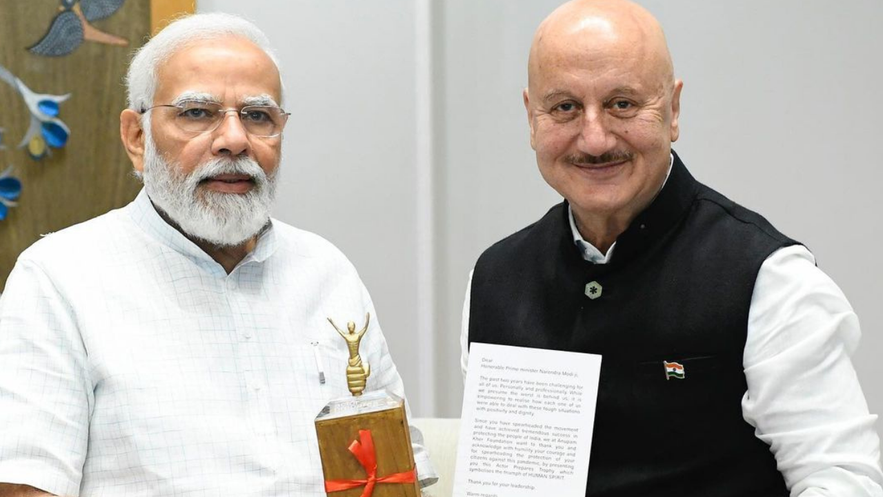 Anupam Kher with PM Narendra Modi