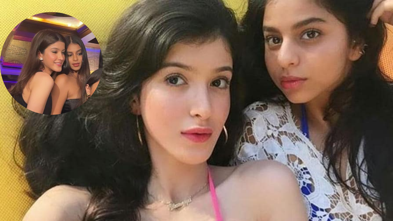 Suhana Khan looks stunning in black satin dress as she twins with BFF Shanaya Kapoor in new mirror selfie - see inside