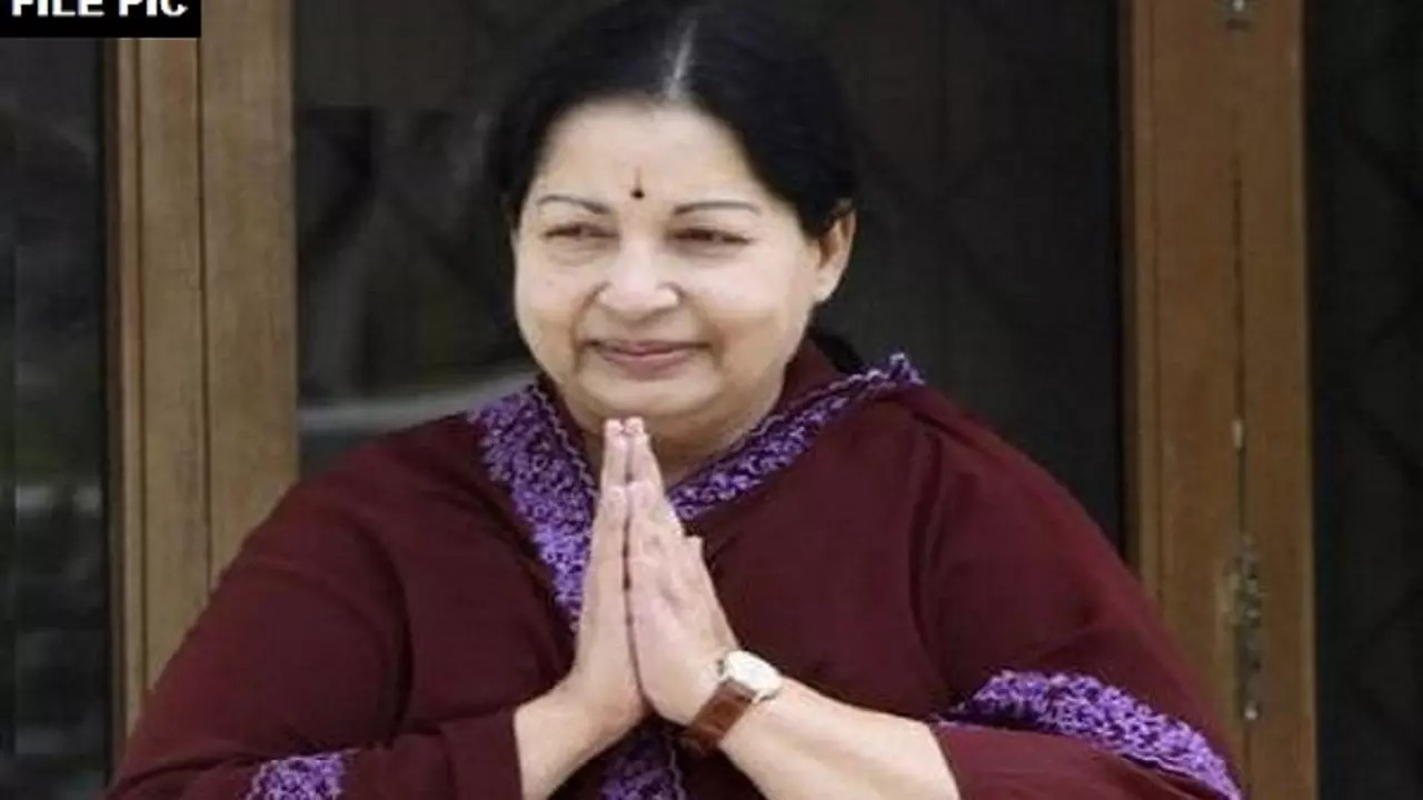 Former Tamil Nadu Chief Minister J Jayalalithaa