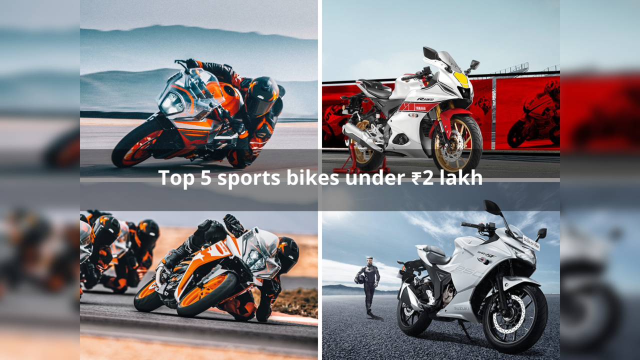 Top 5 sports bikes under ₹2 lakh