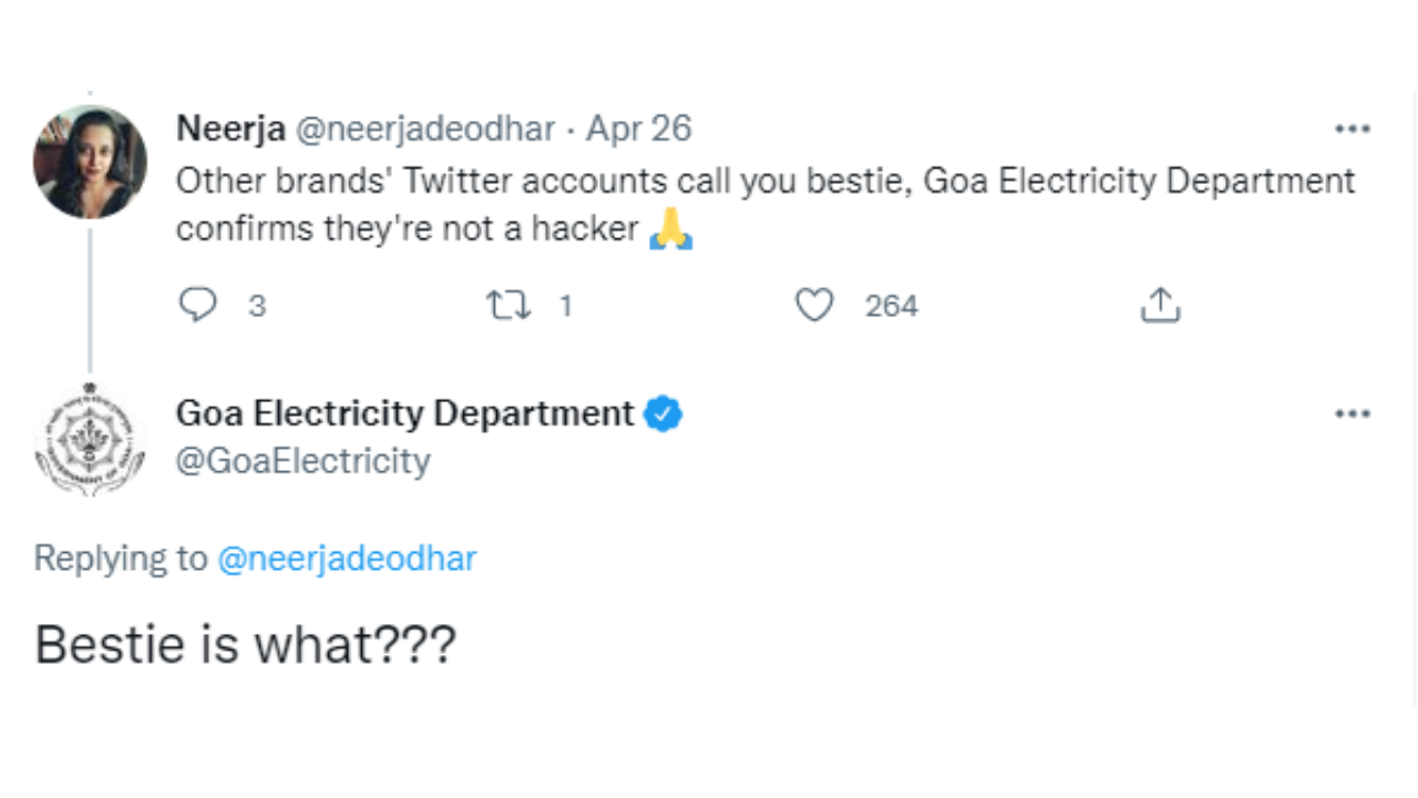 Goa Electricity Department Twitter