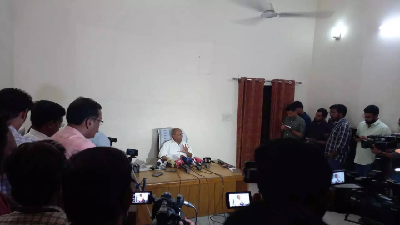 Press Conference held by senior Congress leader AK Antony