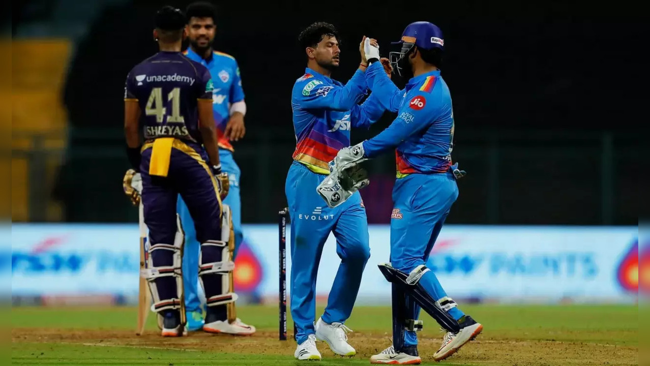 Rishabh Pant Kuldeep Yadav Delhi Capitals vs Kolkata Knight Riders skipper Shreyas Iyer