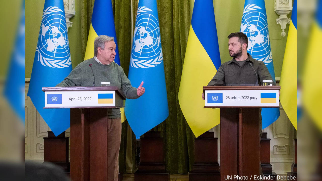 UN guterres zelenskyy meet.