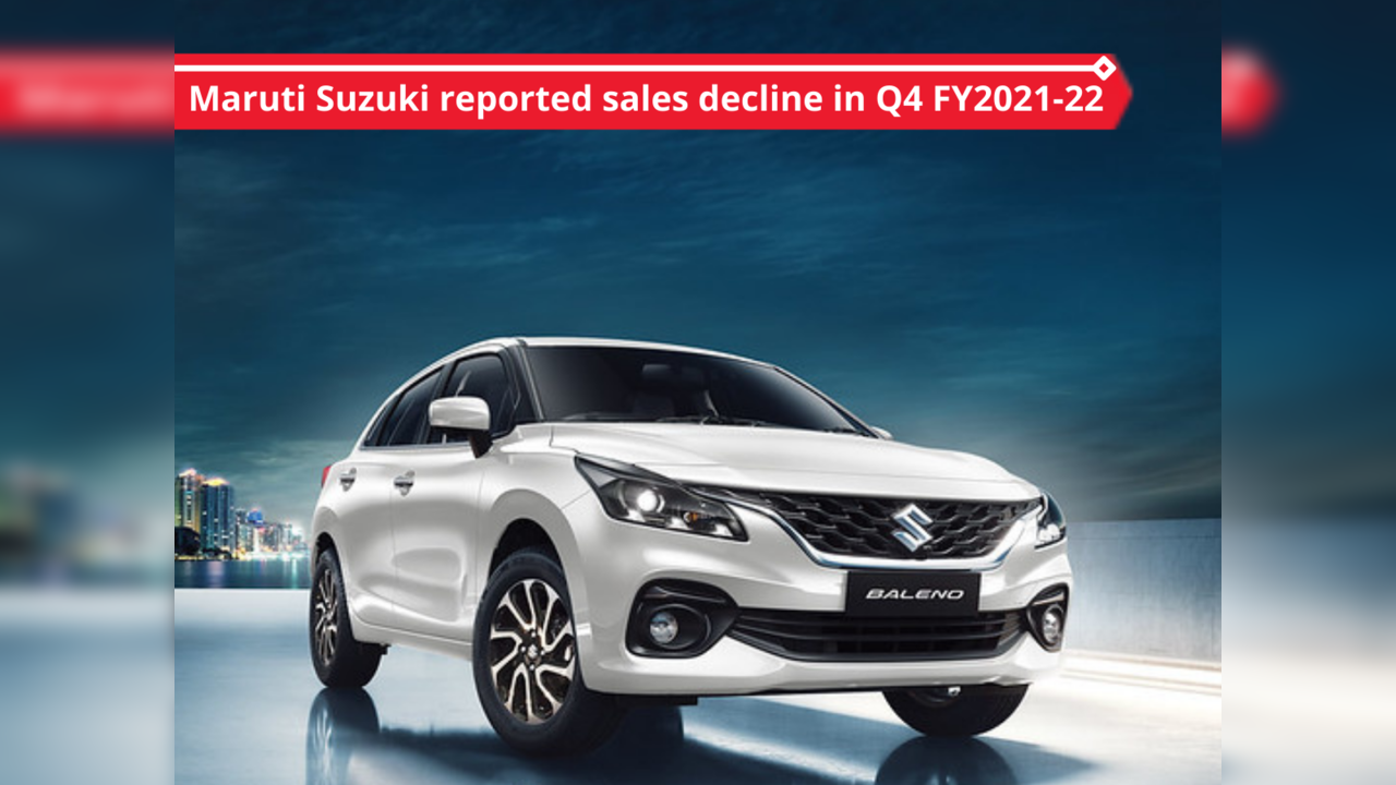 Maruti Suzuki reported marginal sales decline