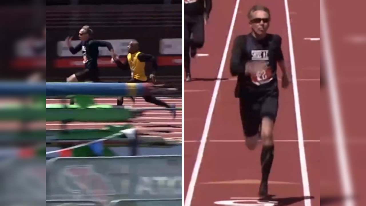 70-year-old finishes 100 m dash in less than 14 seconds