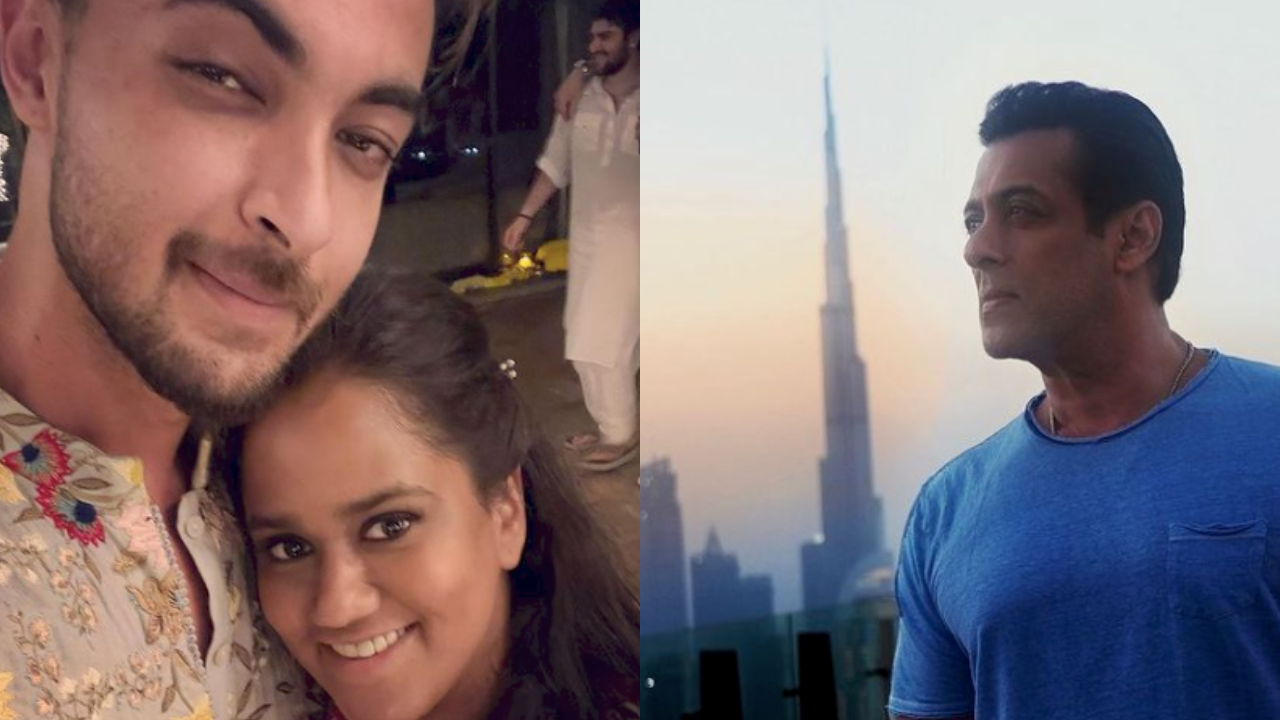 Arpita Khan, Aayush Sharma and Salman Khan