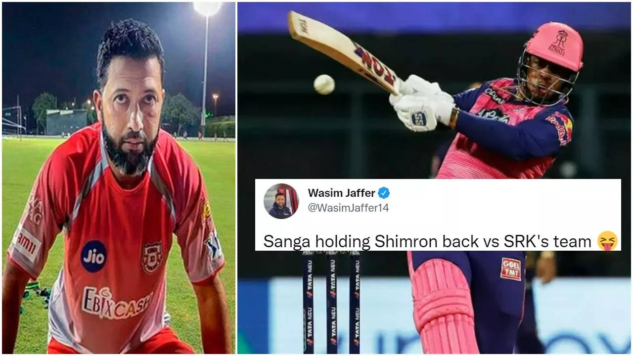 Wasim Jaffer shared an epic scene from a Shah Rukh Khan movie on Twitter after Shimron Hetmyer played a quick-fire knock for Rajasthan Royals (RR)