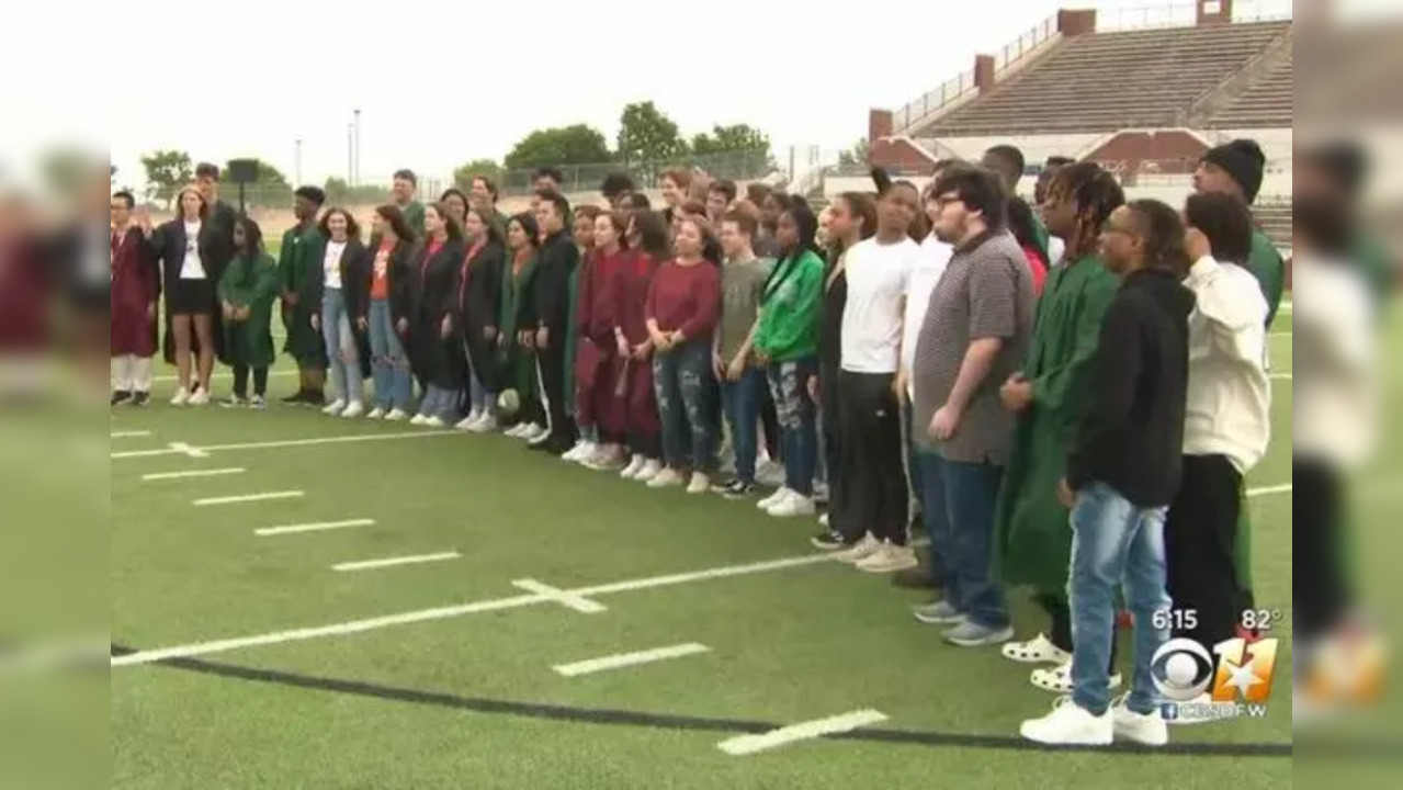 A district's graduating class with 35 pairs of twins