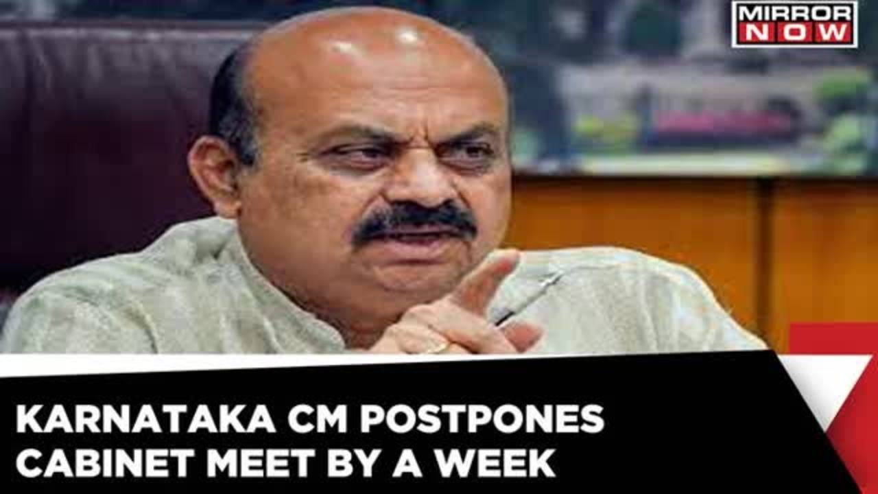 Karnataka Cabinet Meet Postponed By A Week; CM Bommai Awaits Nod On ...