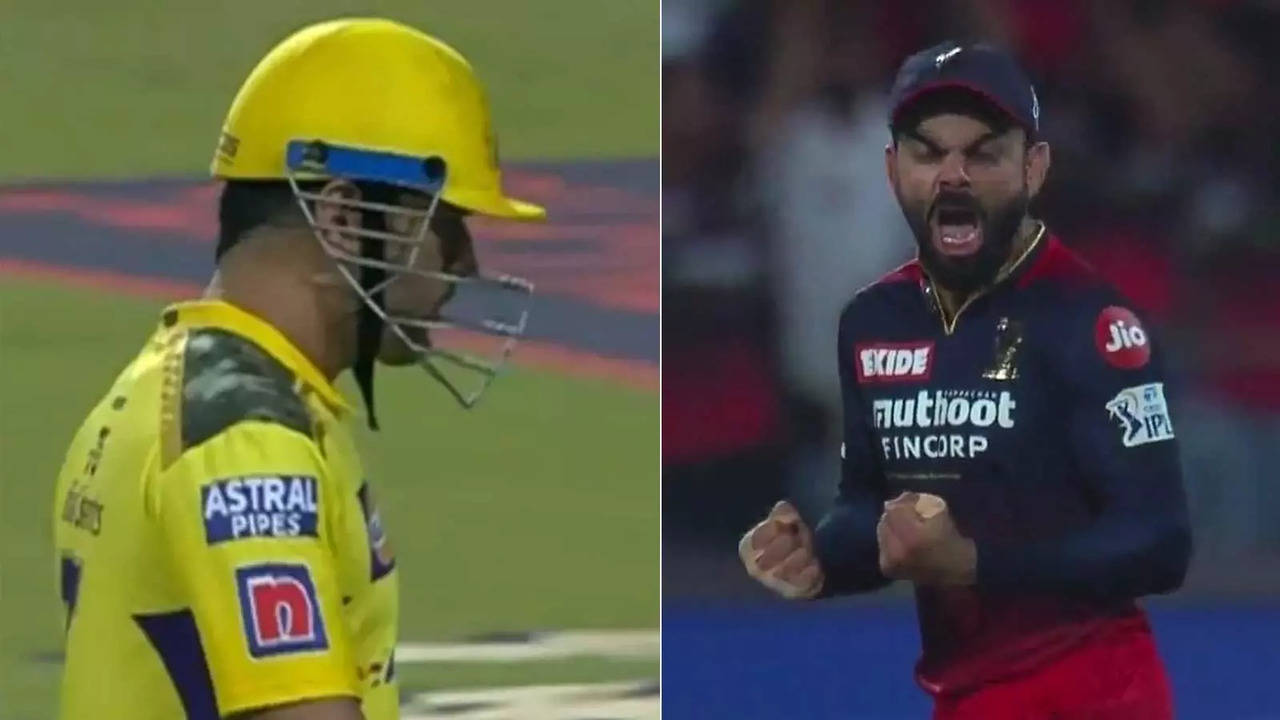 Virat Kohli's celebration on MS Dhoni's dismissal has gone viral