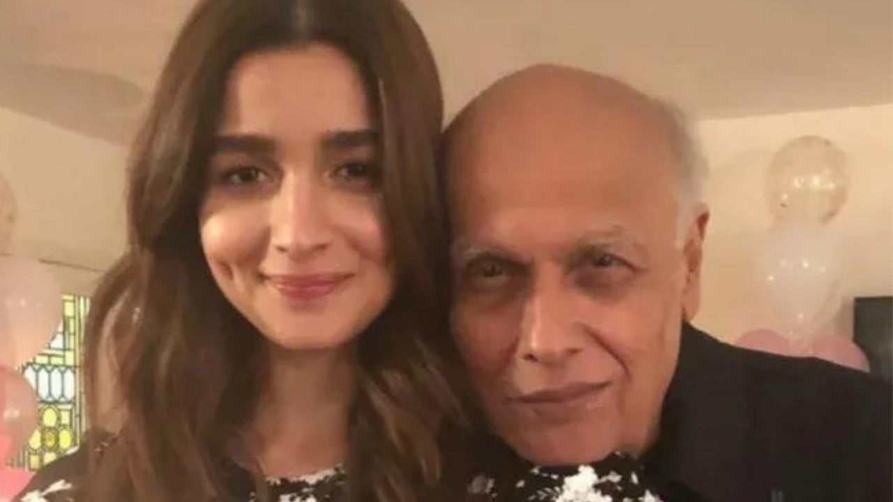 Mahesh Bhatt with Alia Bhatt