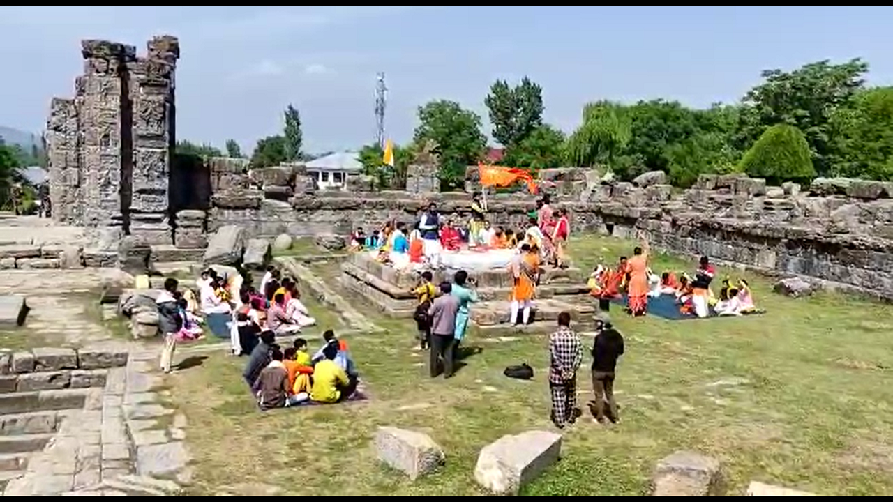 Devotees celebrate Shankaracharya Jayanti in Jammu and Kashmir's Srinagar