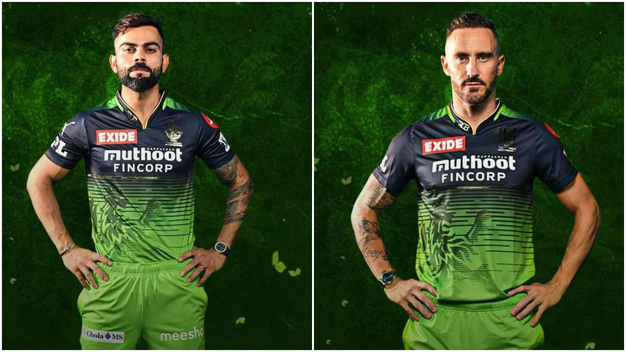 Kohli Faf green jersey