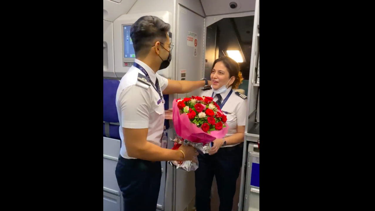 IndiGo co-pilot makes co-worker mum's day super special