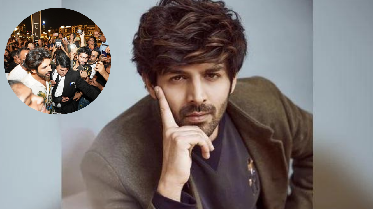 Kartik Aaryan gets mobbed in Dubai