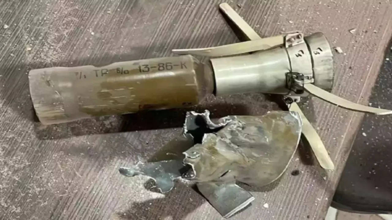 Explosive recovered at the site