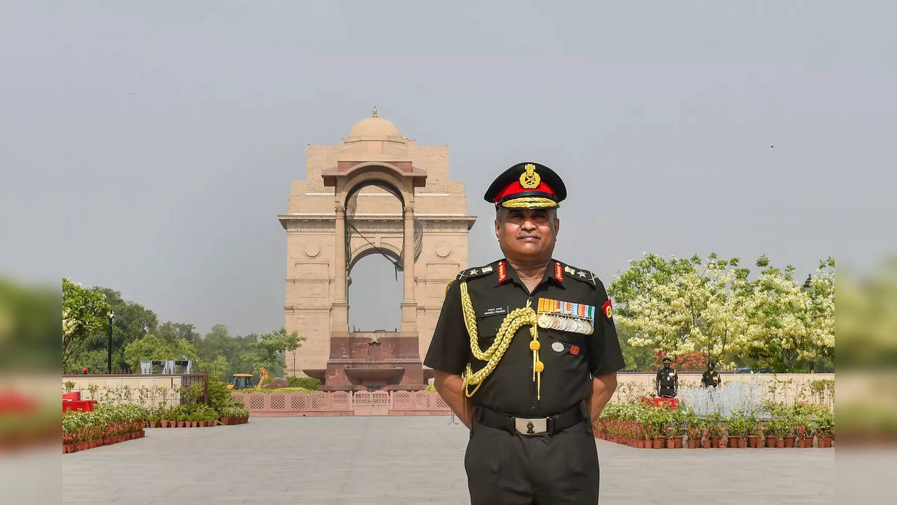 New Delhi: Chief of the Army Staff Lieutenant General Manoj Pande during his vis...