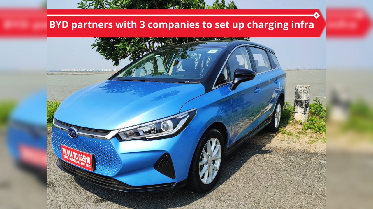 BYD partners with 3 companies to set up charging infrastructure