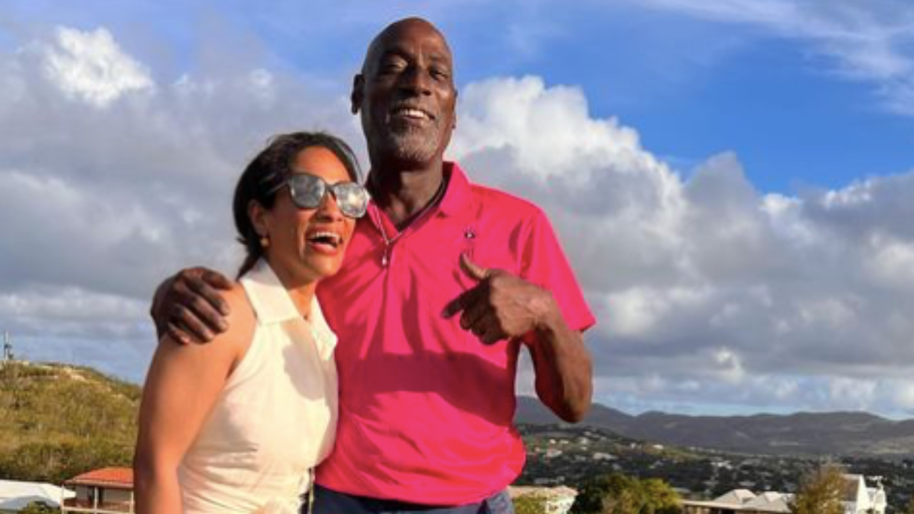 Masaba Gupta with dad Viv Richards