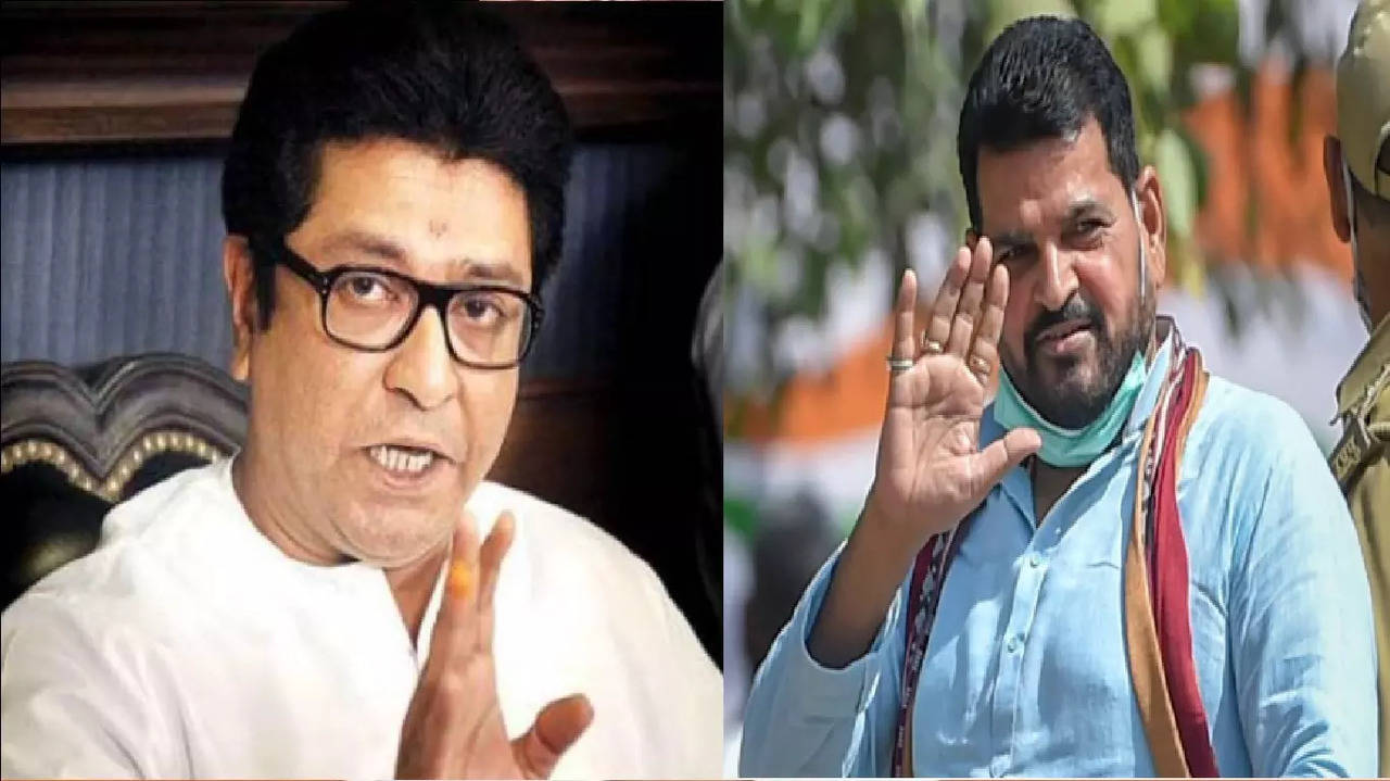 MNS chief Raj Thackeray and BJP MP Brij Bhusan Singh Sharan