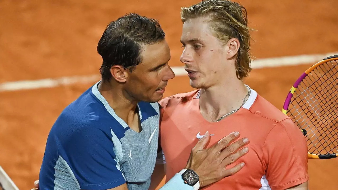 Rafael Nadal and Denis Shapovalo