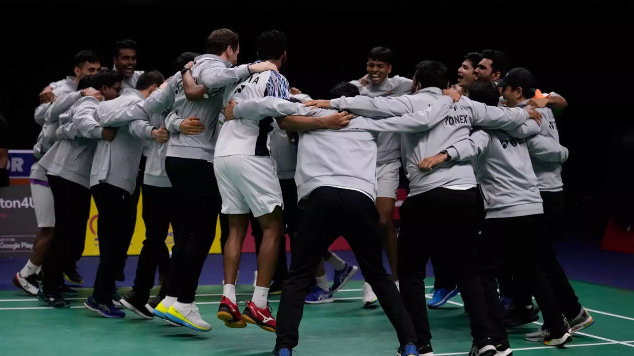 Indian badminton team reached historic Thomas Cup final