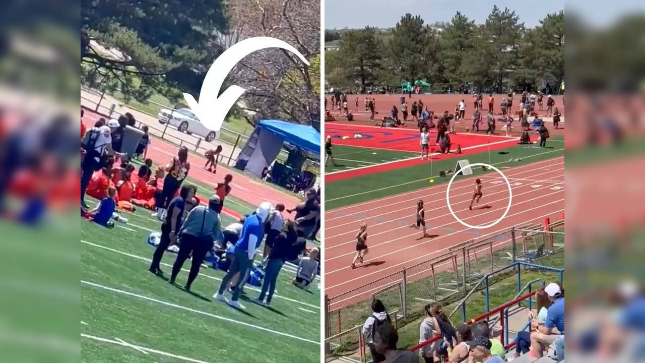 Talaya Crawford wins track race after losing her shoe | Image courtesy: Instagram/@tbudcrawford