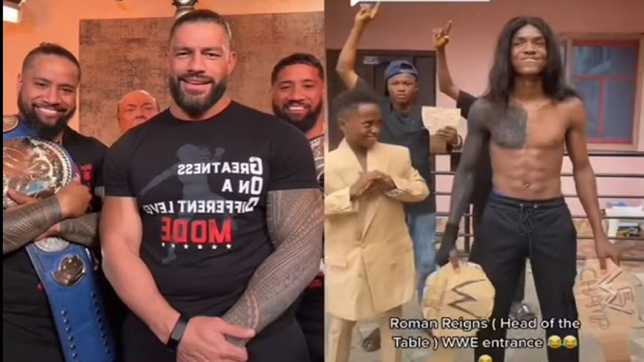 Hilarious! Tik Tok user imitates Roman Reigns' entrance; WWE superstar reacts to viral video - watch