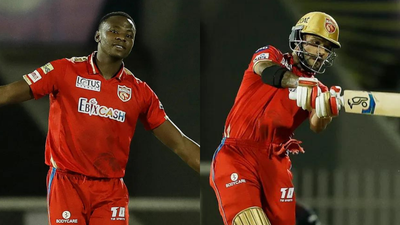 Kagiso Rabada and Shikhar Dhawan