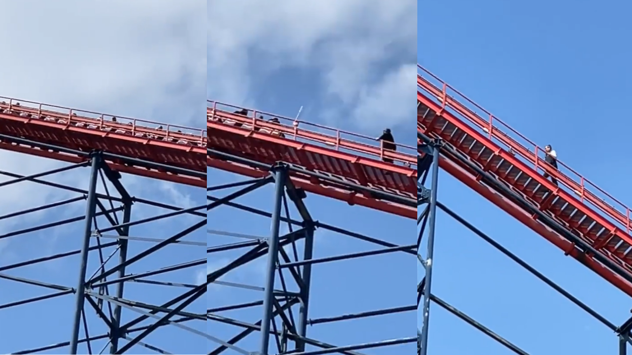 Riders get stuck at 235 feet in air after rollercoaster malfunctions in UK