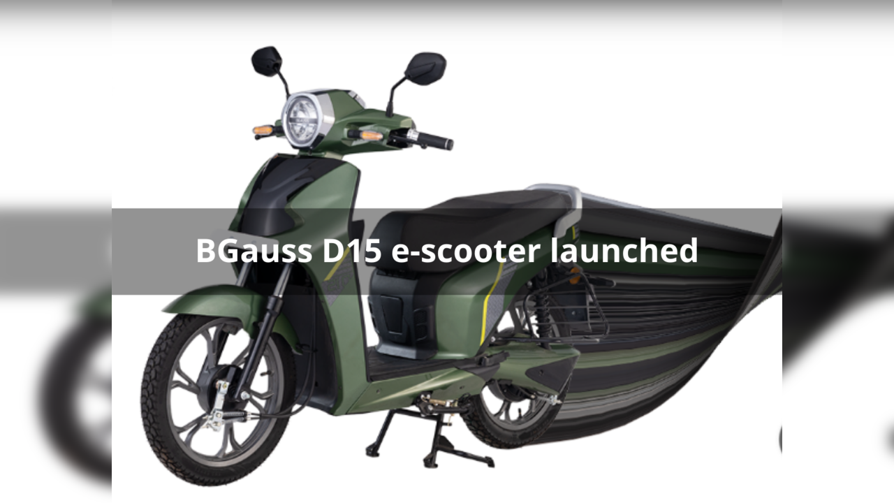 BGauss D15 electric scooter launched in India Check price, range, specs, etc. Bike News News