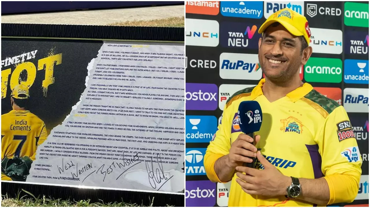 Dhoni letter CSK BCCI