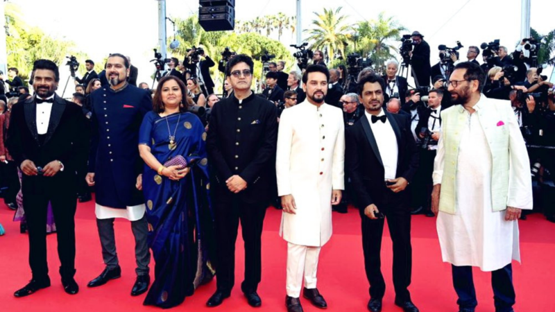 Union Minister Anurag Thakur at Cannes 2022 with celebs