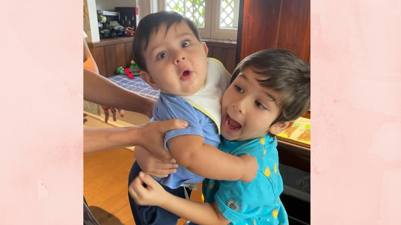 Taimur with Jeh