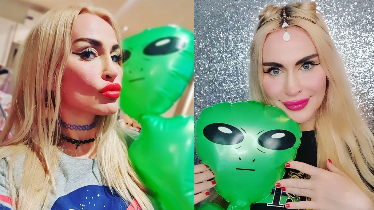 Woman who claims to be in love with alien refuses to show his face