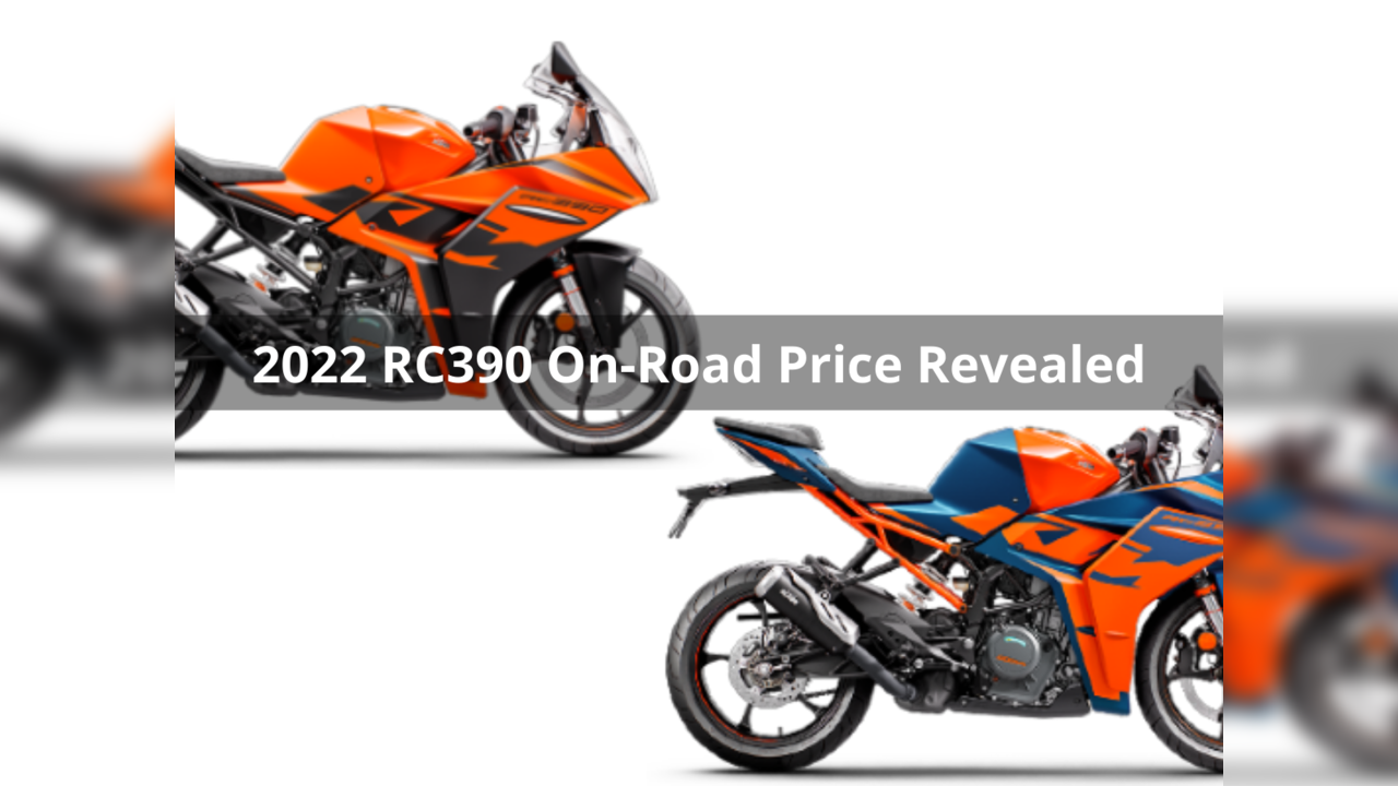 On-Road Price (Gurugram) of 2022 KTM RC390 revealed