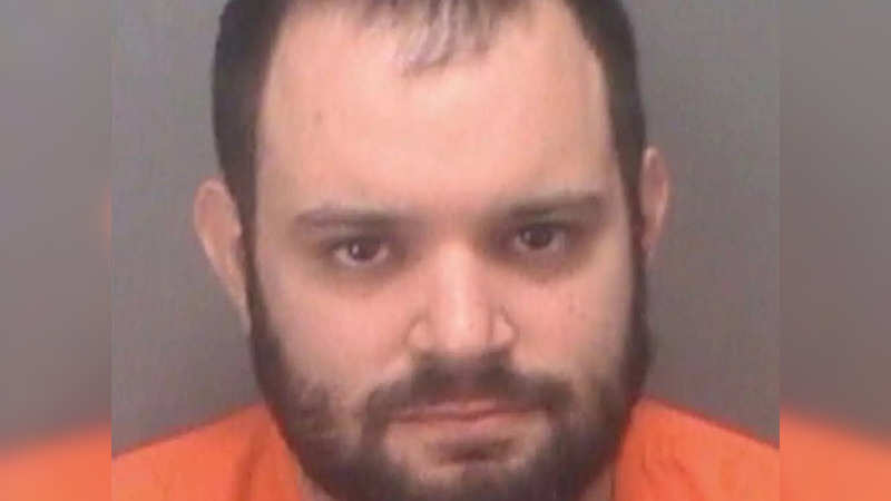 Jacob Philbeck, 29, the Florida man arrested for repeatedly calling 911 to say Joe Biden needed to be in jail | Image credit: thesmokinggun.com/Pinellas County Jail