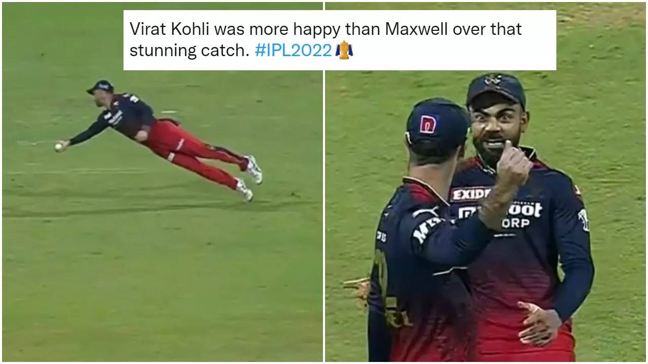 Kohli was in awe of Maxwell after the RCB star plucked the one-handed blinder.