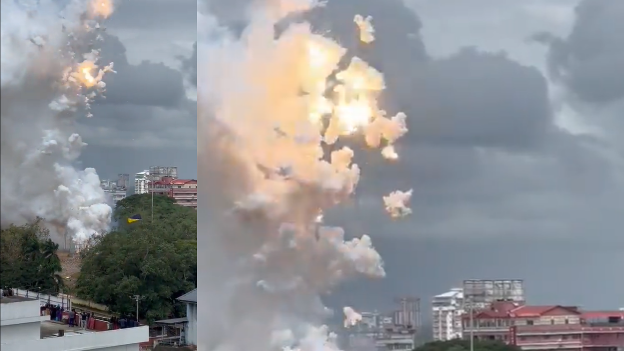 Thrissur Pooram fireworks