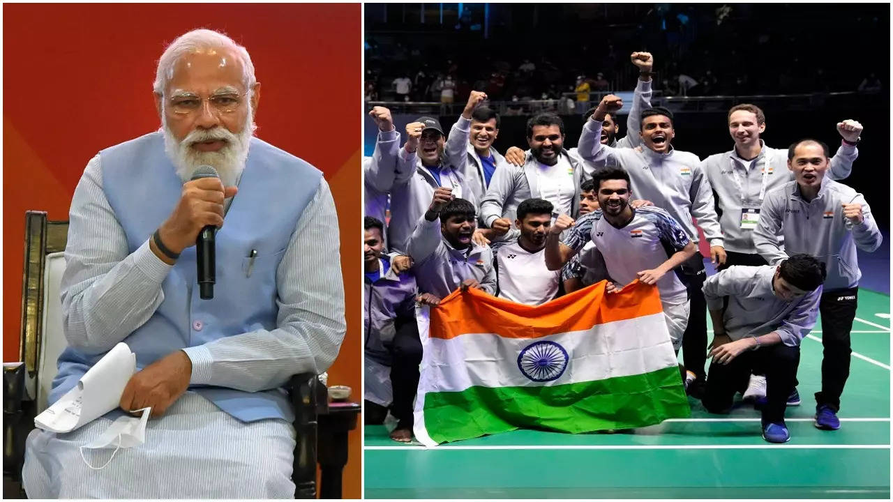 Days after congratulating the badminton superstars over the telephone, Indian Prime Minister Narendra Modi met Kidambi Srikanth & Co. at his residence on Saturday.