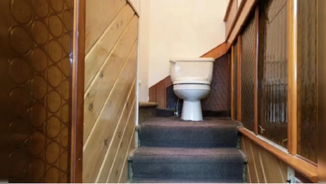 House with toilet seat on stairs goes on sale for Rs 3.2 crore;  bizarre listing internet baffles