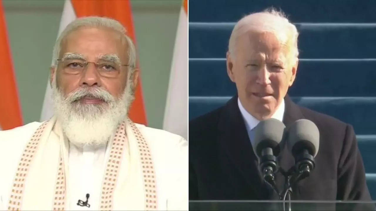 Narendra Modi and Joe Biden