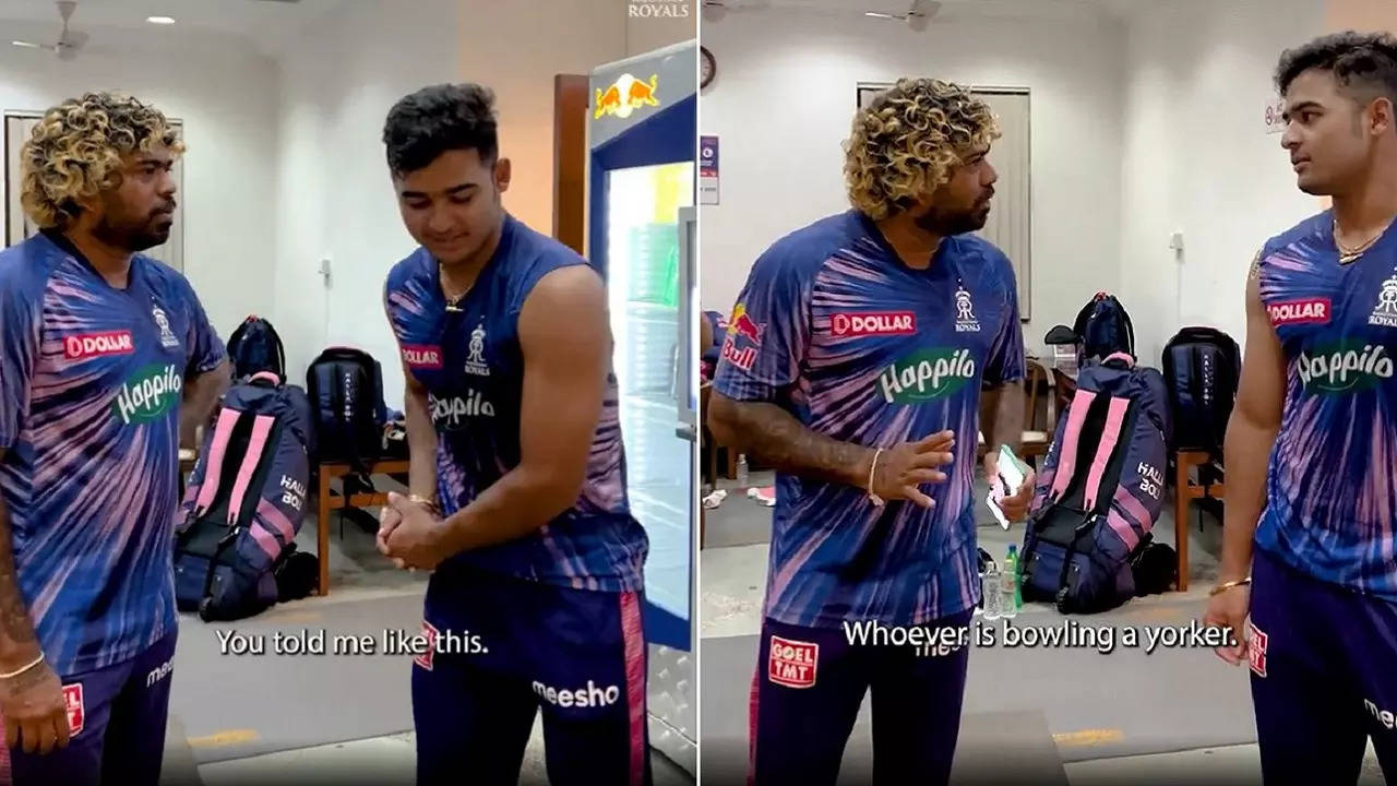 Riyan Parag Lasith Malinga